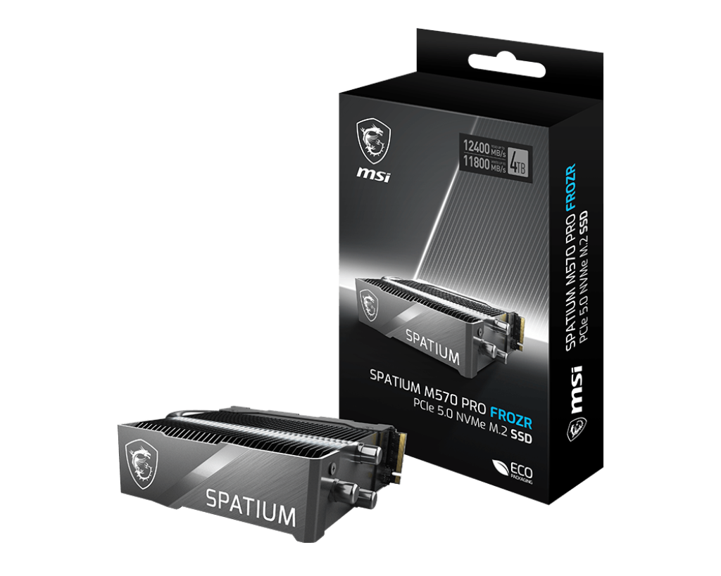 MSI SPATIUM M570 PRO PCIe 5.0 NVMe M.2 2TB FROZR - مبرد مائي ام اس اي