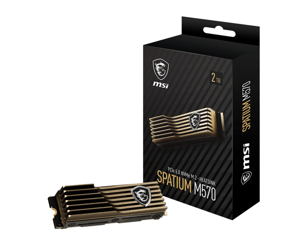 MSI SPATIUM M570 PCIe 5.0 NVMe M.2 2TB HS - وحدة تخزين ام اس اي