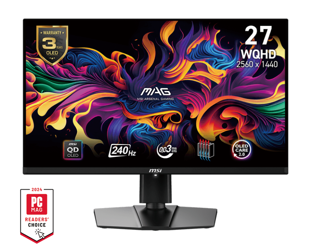 GAMING MONITOR MAG 271QPX QD-OLED E2- شاشة قيمينج ام اس اي