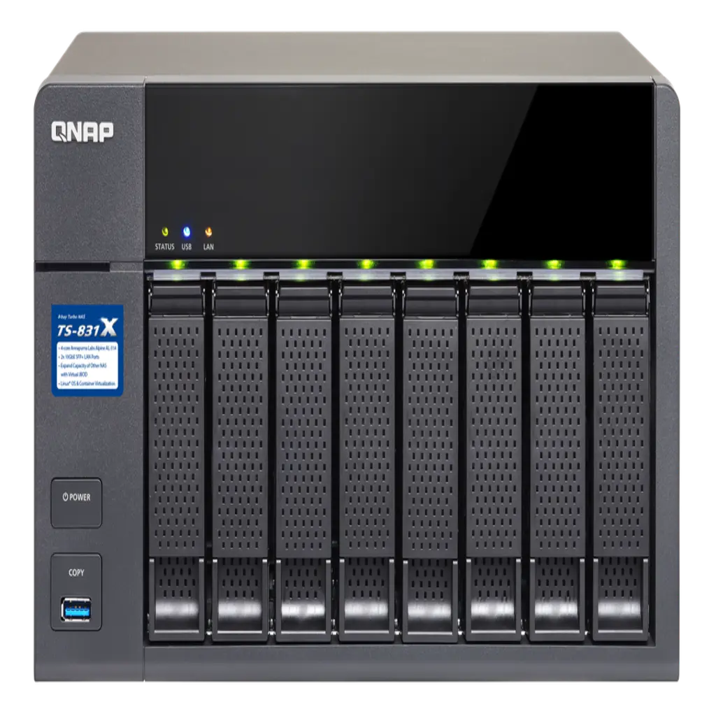 TS-831X-8G - جهاز تخزين كيوناب - SafeBox Company - شركة الصندوق الامن