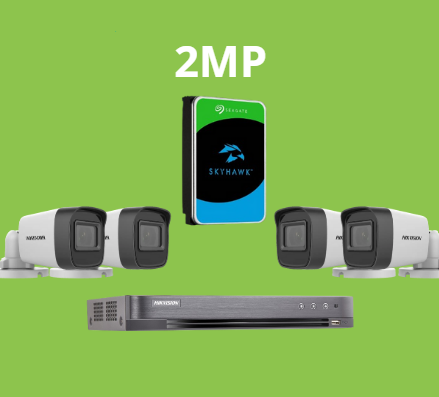 بكجات HIKVISON أنالوج بدقة 2MP