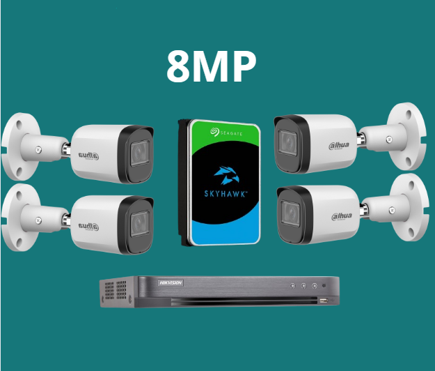 بكجات Dahua أنالوج بدقة 8MP (4K)