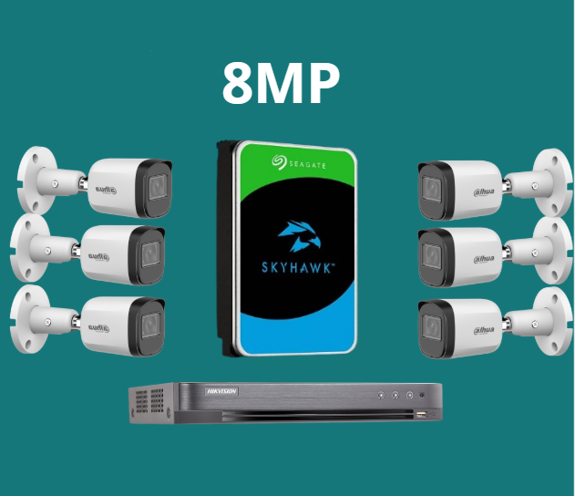 بكجات Dahua أنالوج بدقة 8MP (4K)
