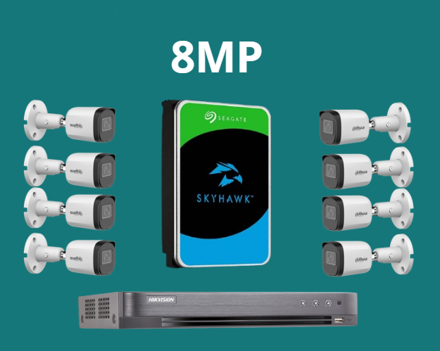بكجات Dahua أنالوج بدقة 8MP (4K)