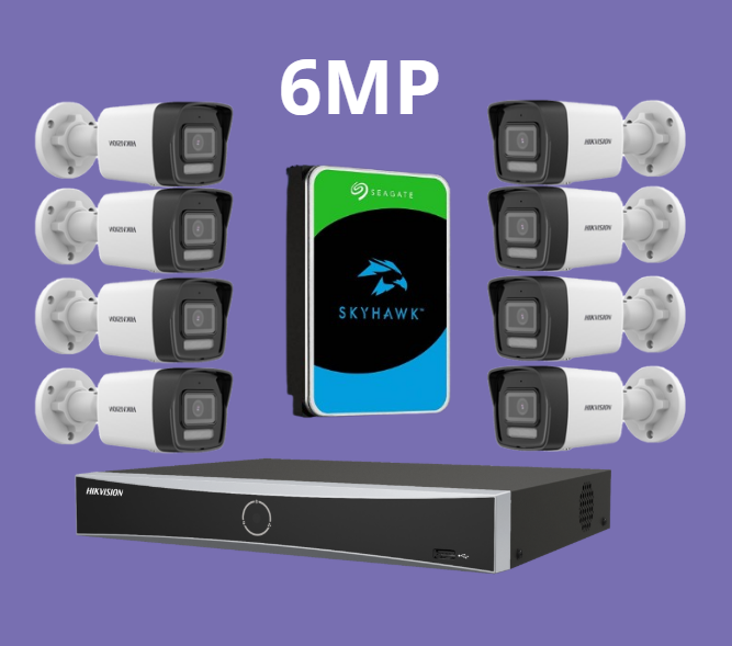 بكجات HIKVISON ايبي بدقة 6MP