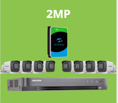 بكجات HIKVISON أنالوج بدقة 2MP