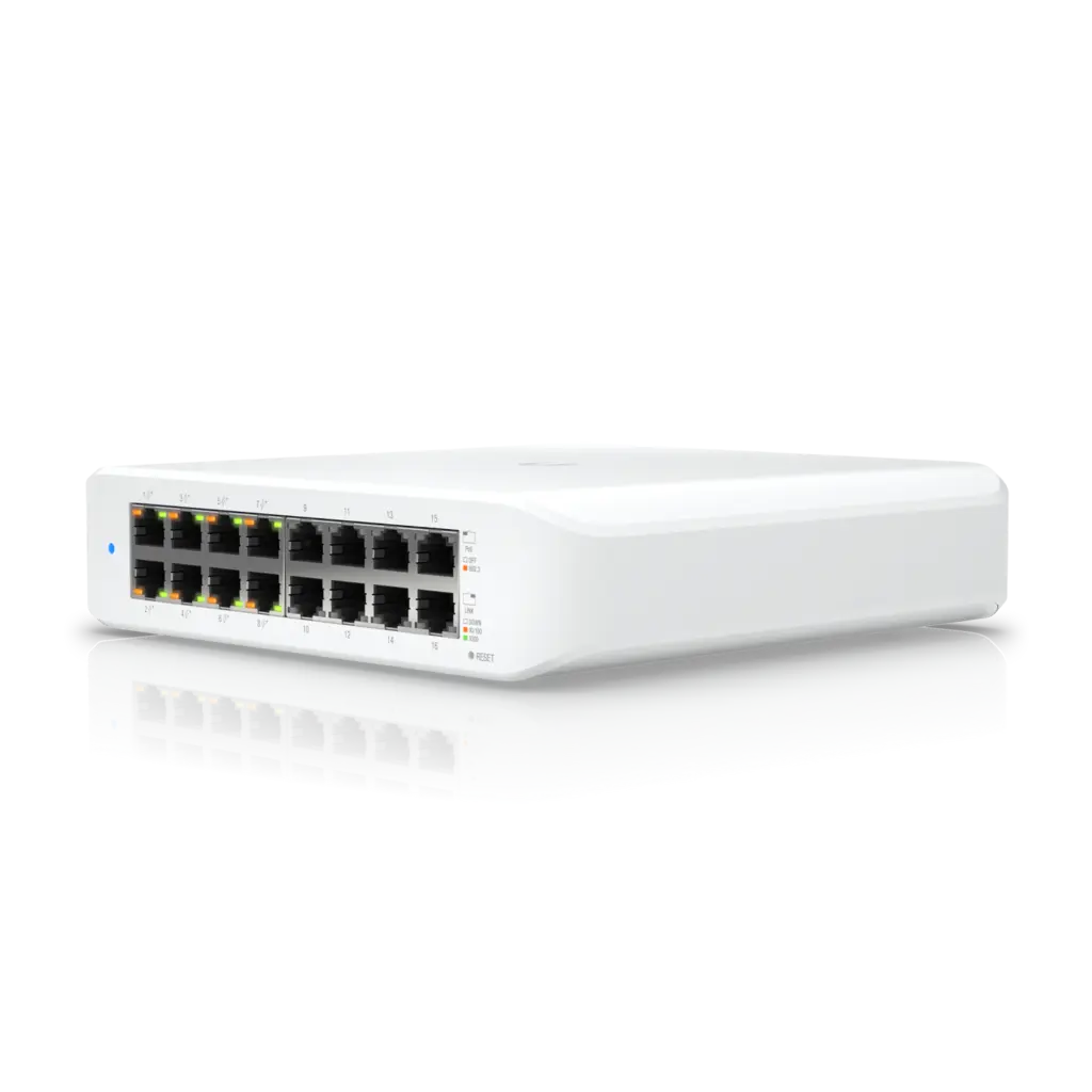 USW-LITE-16-POE - سويتش 16 مدخل يوبي كيويتي - SafeBox Company - شركة الصندوق الامن