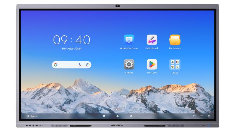 DS-D5C86RB/B(EDLA) - Hikvision 86", 4K, Android 13.0,memory 8GB, build-in 128GB storage + DS-D5ABKY2-M - SafeBox Company - شركة الصندوق الامن