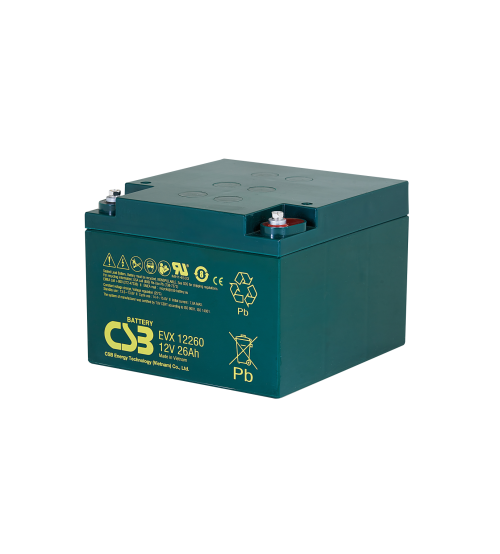 بطارية CSB GP12260I 12 فولت 26 أمبير ساعة