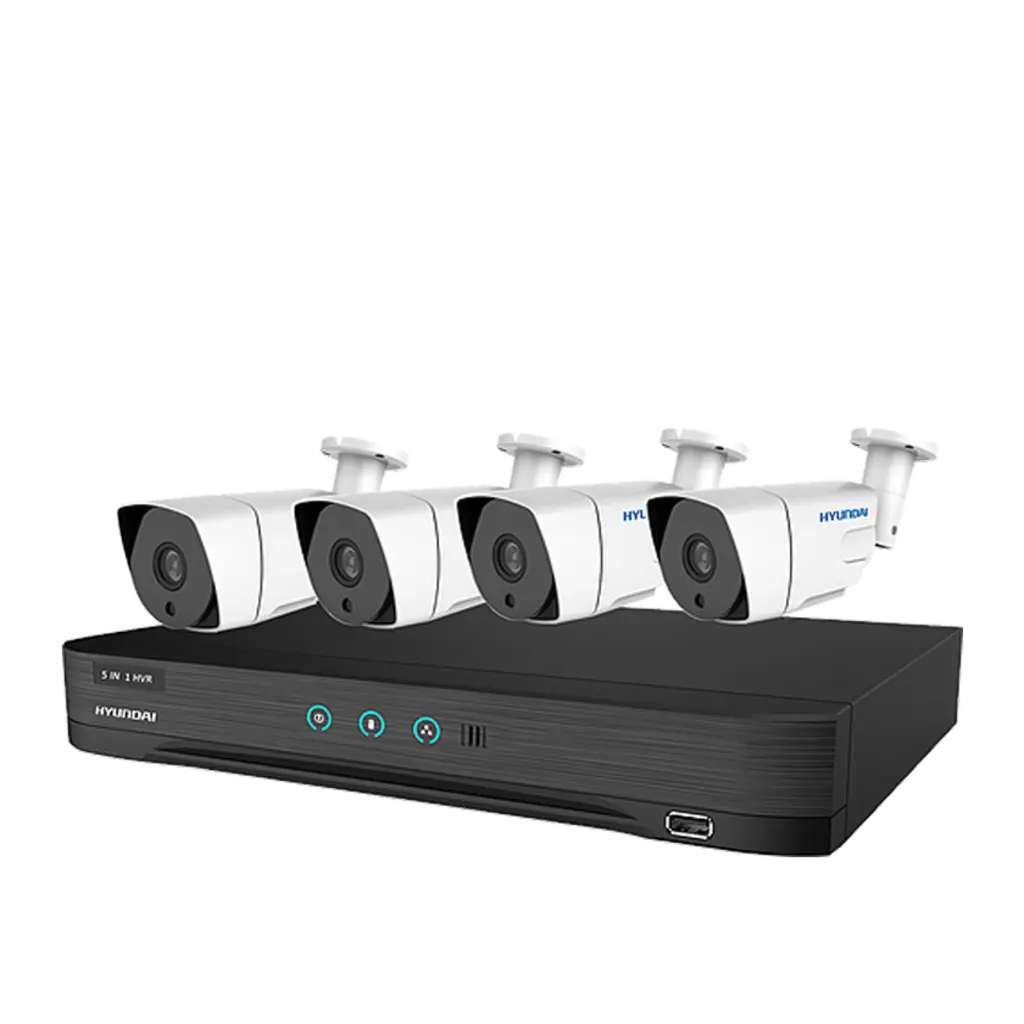 HY-4KIT5MP-ECO - كت 4 قنوات مع 4 كاميرات هيونداي - SafeBox Company - شركة الصندوق الامن