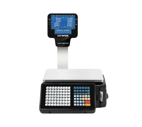 ميزان باركود CP-LWS301-BLA مع طابعة حرارية وملصقات