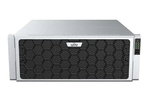NVR824-128R - جهاز تسجيل فيديو شبكي يدعم 128قناة يحوي حتى 24 قرص صلبNVR يوني فيو - SafeBox Company - شركة الصندوق الامن