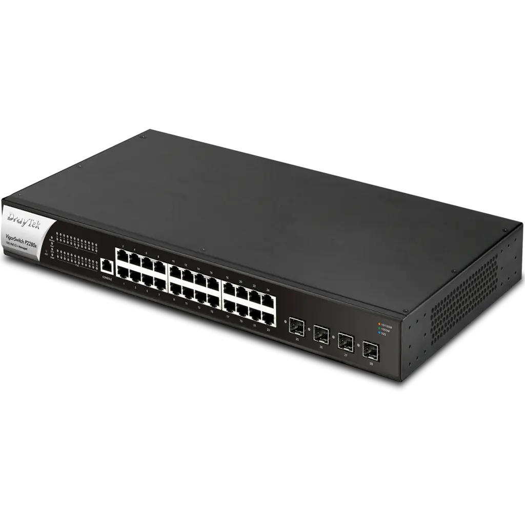 DrayTek VIGORSWITCH-P2280X - سويتش دراي تيك - SafeBox Company - شركة الصندوق الامن