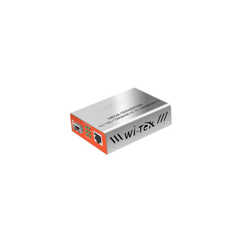 محول ألياف بصرية مع PoE Wi-Tek WI-MC111GP - 1000Mbps مع منفذ PoE Out