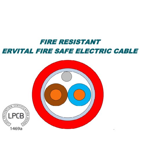 كابل FIRE SAFE بخصائص مقاومة حريق وفق الوصف BNET CABLING SOLUTIONS BEFSC500MRE2250R، 500 متر