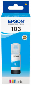 103 EcoTank Cyan Ink Bottle Yield 7,500 - SafeBox Company - شركة الصندوق الامن