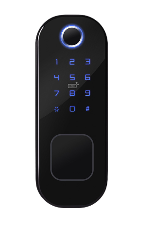ENOX R1 | قفل باب ذكي | بصمة + 5 طرق | Tuya | أسود