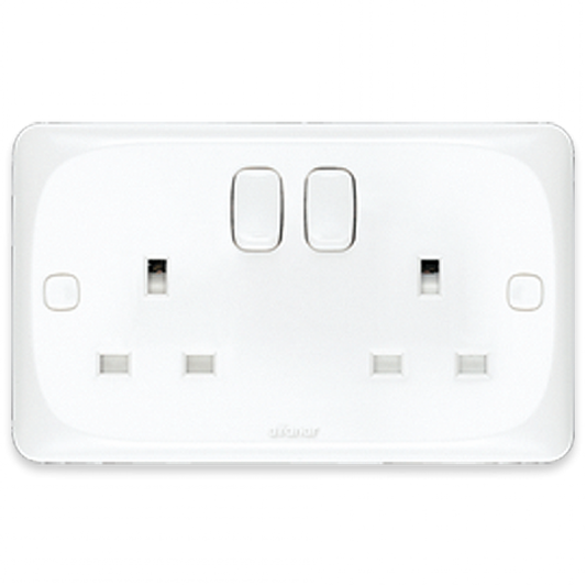 Mira Plug with 13 Amp Switch Double 7x14