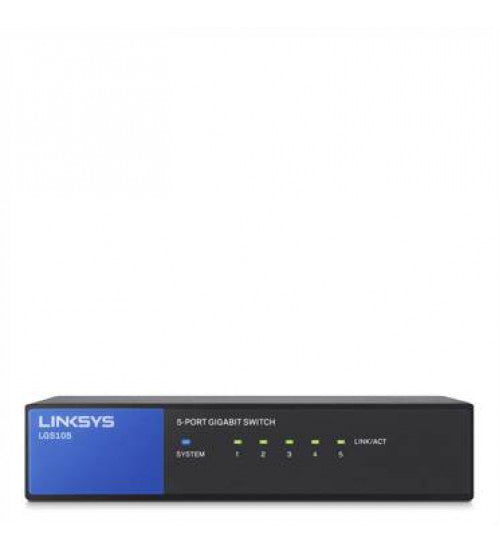LINKSYS LGS105 5-PORT DESKTOP BUSINESS GIGABIT SWITCH