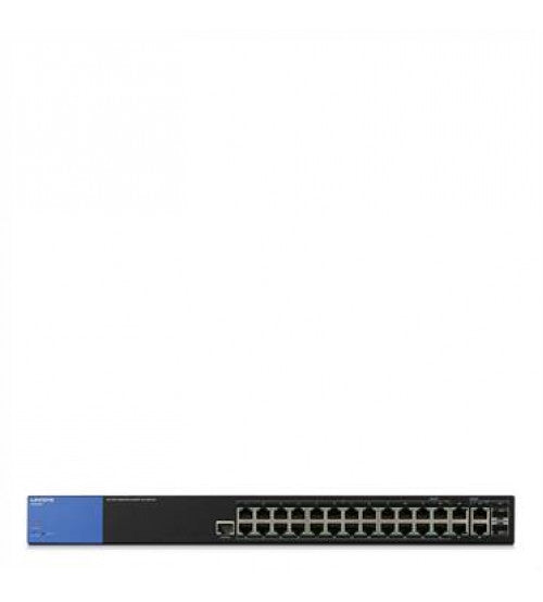 LINKSYS LGS528P 28-PORT MANAGED BUSINESS GIGABIT POE+ SWITCH