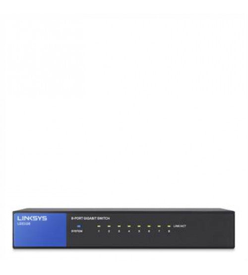 LINKSYS LGS108 8-PORT DESKTOP BUSINESS GIGABIT SWITCH