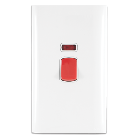 45 Amp Single Double Pole Switch with Indicator Light 7×14