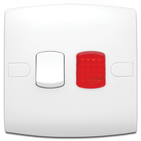 10 Amp Single Switch + Indicator Light 7×7