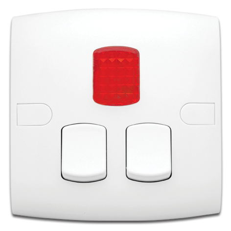 10 Amp Triple Switch + Indicator Light 7×14
