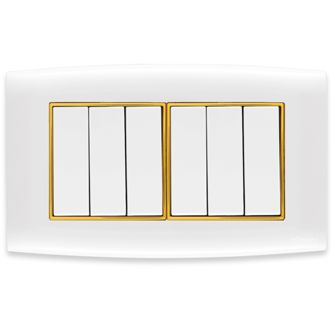 Omnia Switch 10 Amp Six-Way 14x7