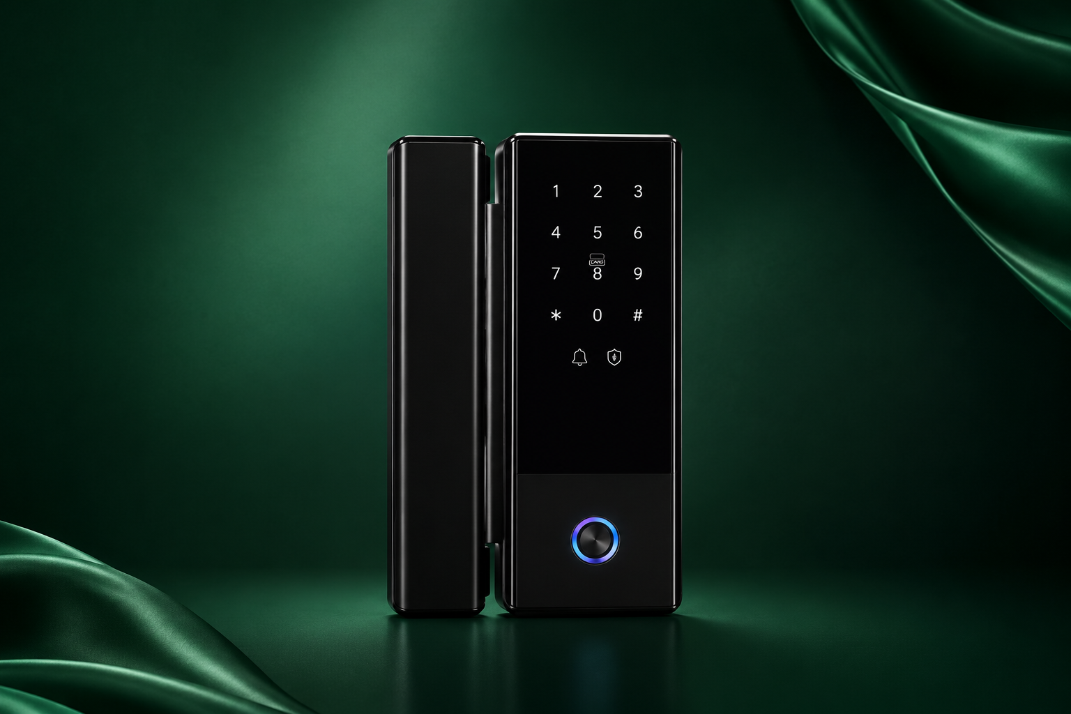ENOX G02 | قفل ذكي زجاجي + RFID + بصمة + TTlock من الصندوق الآمن