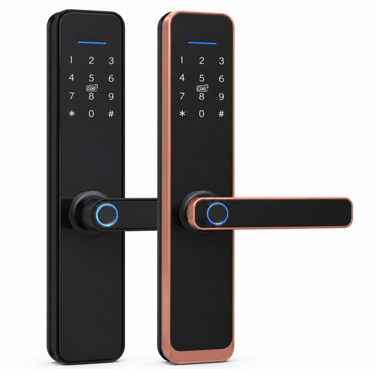 ENOX R8 | Smart Aluminum Lock | Fingerprint + 5 Methods | Multi-Latch | TTlock / Tuya | 3 Colors