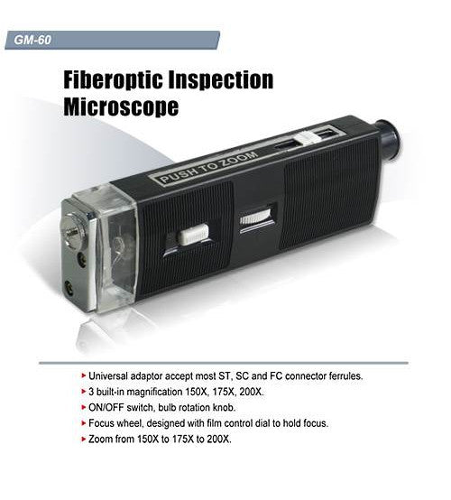 مجهر فحص ألياف بصرية GOLDTOOL GM-60