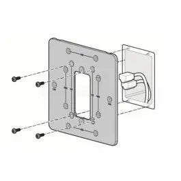 JY703A - AP-203H-MNTW Kit with Optional Wall or Dual-gang Box Mount Adapter for 203H Series AP - SafeBox Company - شركة الصندوق الامن