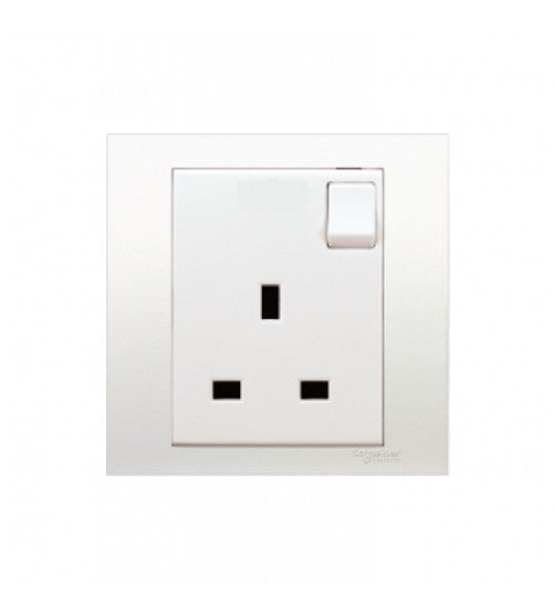 مقبس كهربائي بمفتاح Schneider Electric KB15D_WE