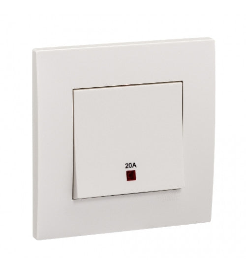 مفتاح كهربائي ثنائي القطب 20A بمؤشر نيون Schneider Electric KB31D20NE، 20A