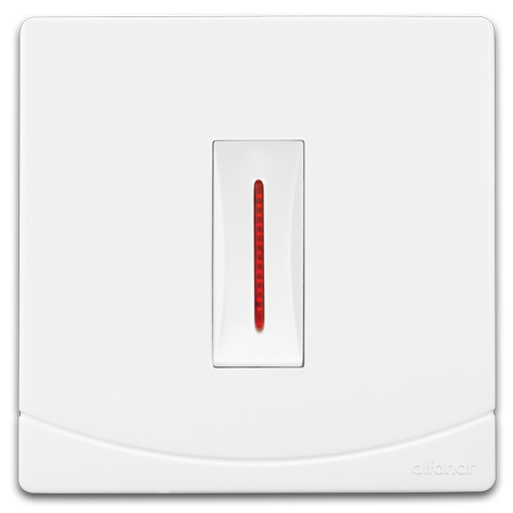 Sidra 20 Amp Single Bipolar Switch with Lamp 7×7