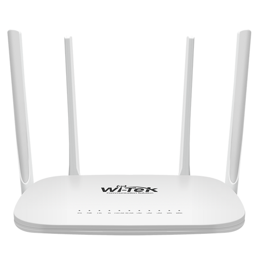 WiFi Router with PoE Switch Wi-Tek WI-R3 - AC1200 with 4 Ports and 3 PoE Outputs
