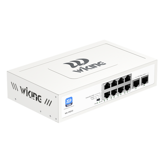 Wi-Tek WK-PS310 PoE Switch - 8 Gigabit Ports + 2 Uplink with 90W Power and 250 Meter Range