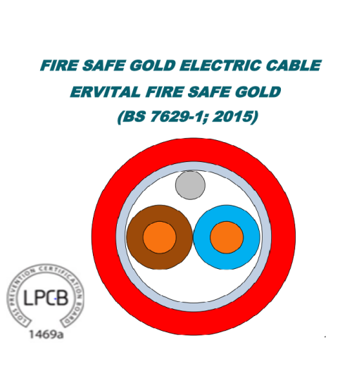 كابل FIRE SAFE بخصائص مقاومة حريق وفق الوصف BNET CABLING SOLUTIONS BEFSGC500MRE2250R، 500 متر