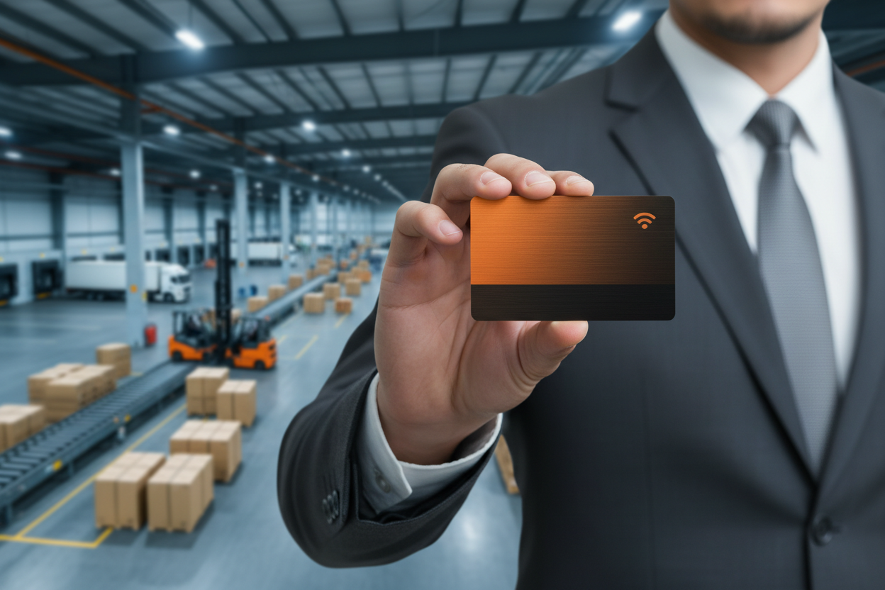 بطاقة NFC لشركات الشحن واللوجستيات في السعودية SafeBox