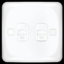 Mira American Phone Plug 2 Lines + Data Cat 6 Plug Single 7x7