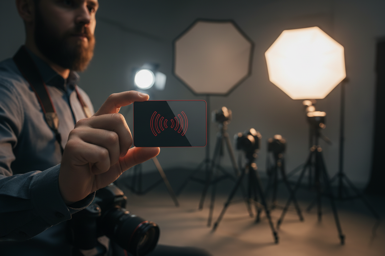 بطاقة NFC للمصورين والمصممين