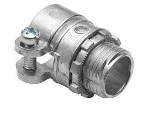 موصل مستقيم ضغط فولاذي SSC-100 | St. Straight Squeeze Connector SSC-100